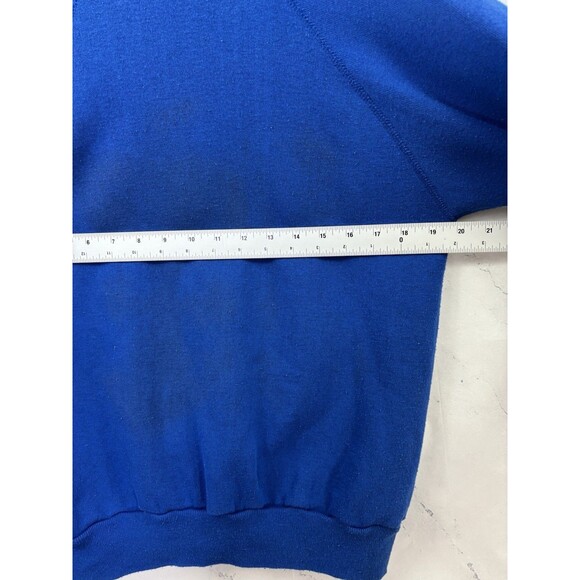 Vintage 1958 Schuz Snoopy Dog Peanuts Blue Sweatshirt Mens M sweater 50s Retro - Picture 7 of 16